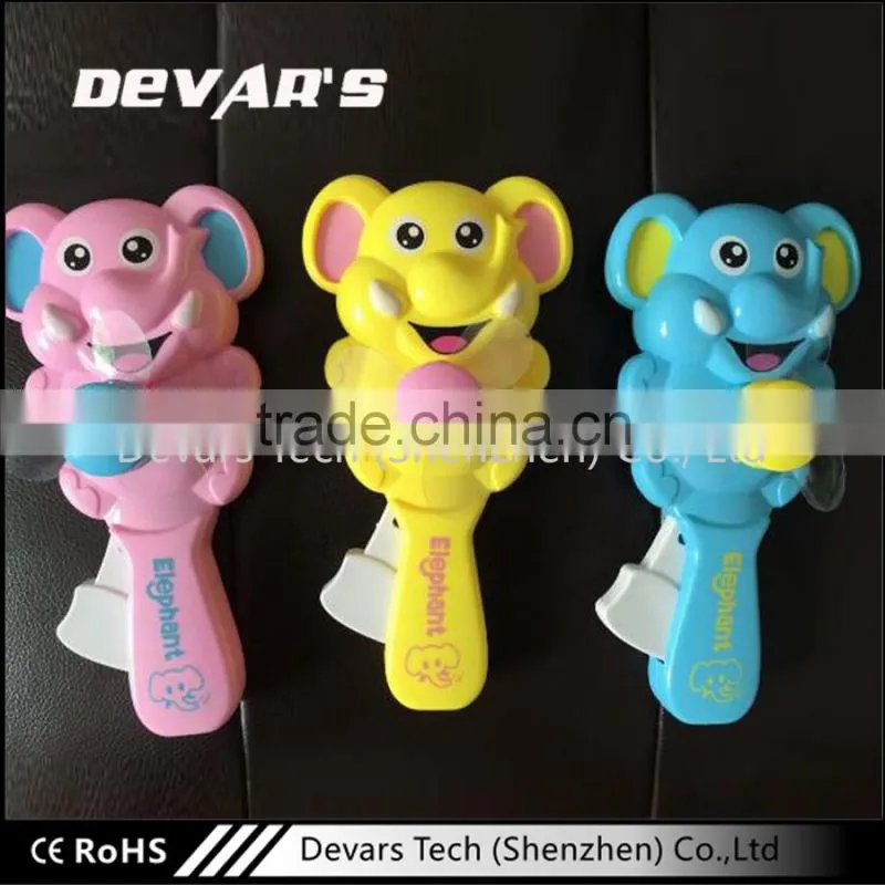plastic dynamo hand press portable mini fan for kids