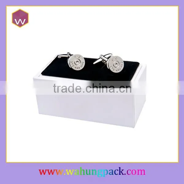 Customized Velvet Cufflink Box Round Small Velvet Cufflink Storage Box Wholesale
