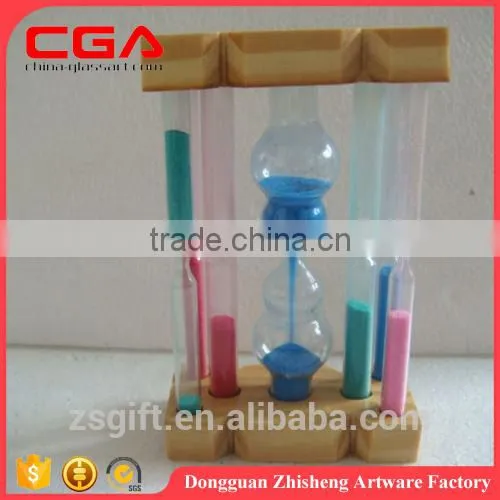 Manufaturer supply glass colorful sand timer wholesale, glass sand timer for home decor
