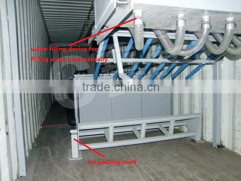 mobile containerized block ice machine