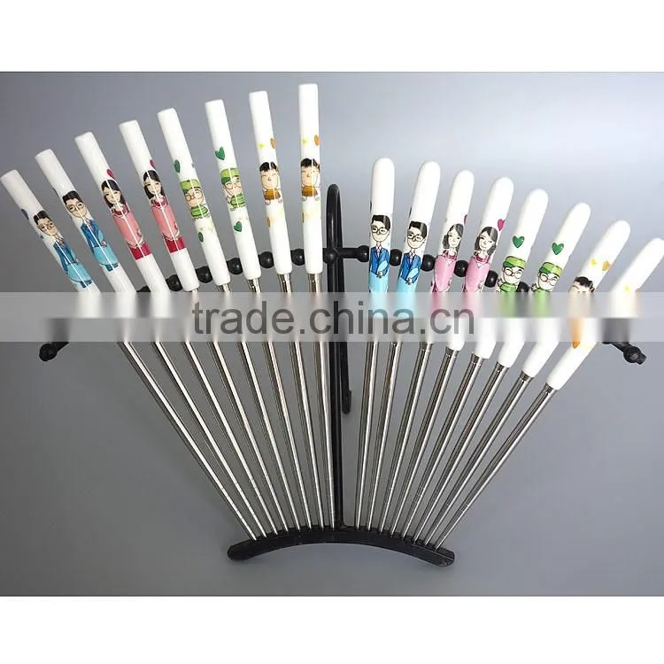 Exquiste design ceramic chopsticks with family logo
