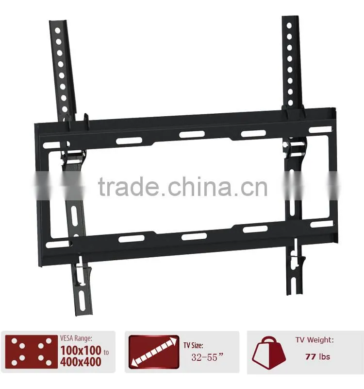 Tilted 32"-55" LED LCD TV Wall Mount Shelf Bracket