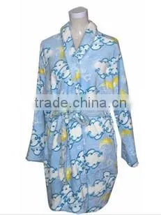 flowers printed wholesale bathrobe