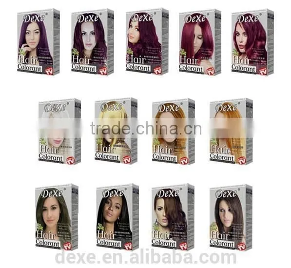 hair color cream brands with Dexe high quality for hair color dye
