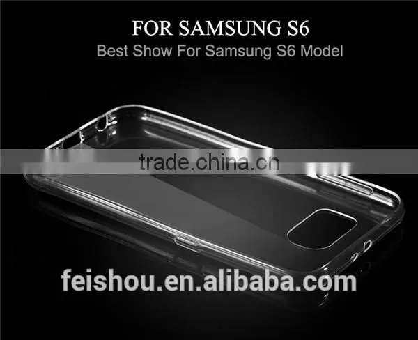Factory Outlet Soft Transparent Clear TPU Case for Samsung Galaxy S6 G9200