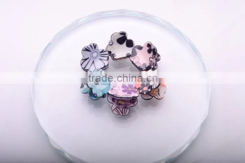 >>>2016 top! YIWU T&J fashion Korean style lady kids plastic multicolor women small hair claw/