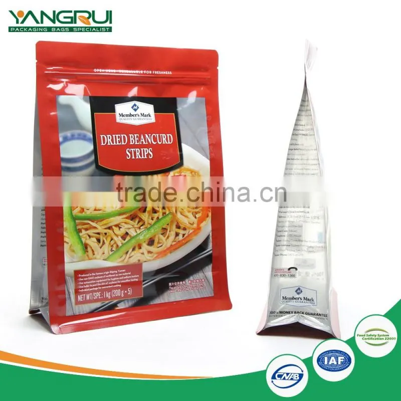 High quality cutomized resealable plastic bags for food packing with zipper