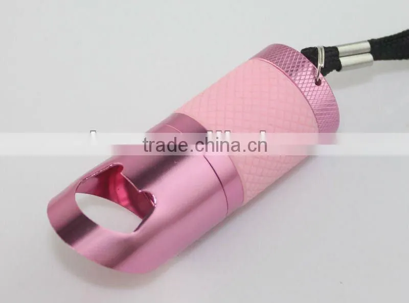 6 LED Fluorescence Cover Bottle Aluminum Flashlight