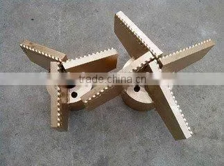 API standard oil field drag bits with 3 to 4 wings