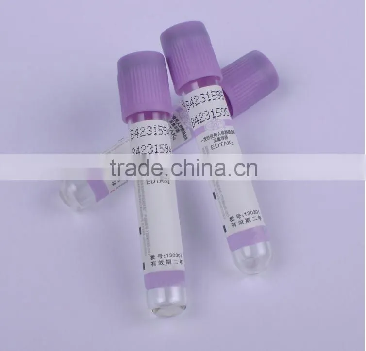Vacuum Blood Collection Purple Tube EDTA K2/ K3