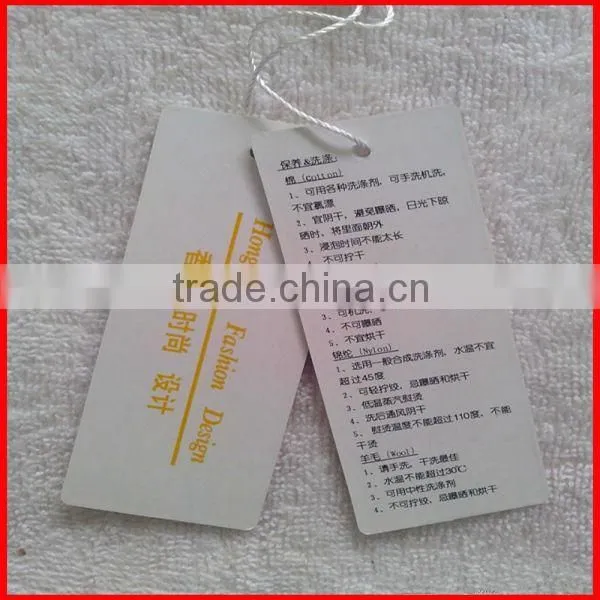 Morden Desighed CMYK printed Hang Paper Tag