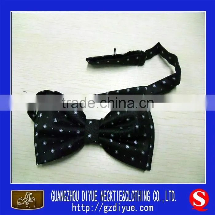 black and white polyester bow ties