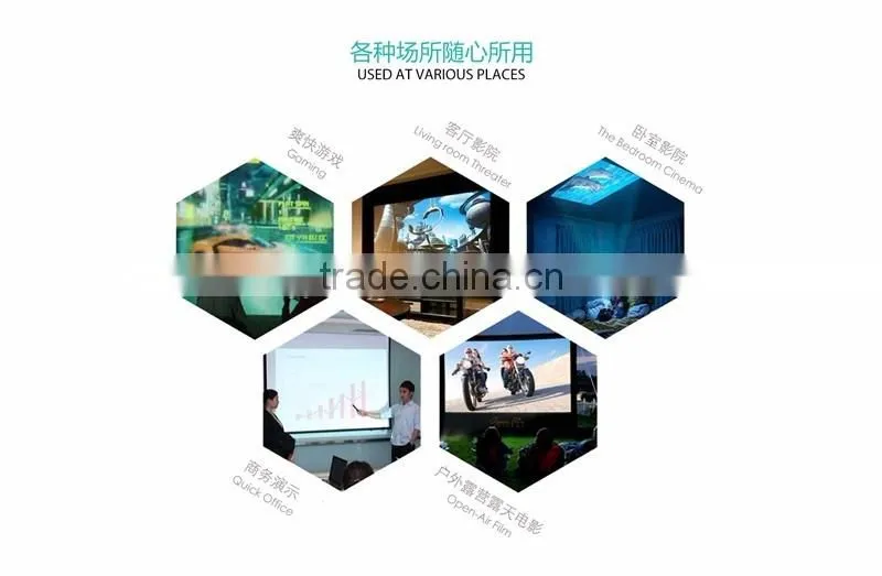 cheap UC50 DLP Projector Multimedia Home Theater 1080P Full HD USB SD AV HDMI Support MOV AVI MP4 WMA WAV with Remote Controller