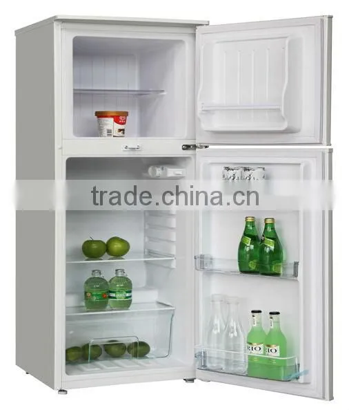 cheap and high quality double door compressor manual defrost refrigerator