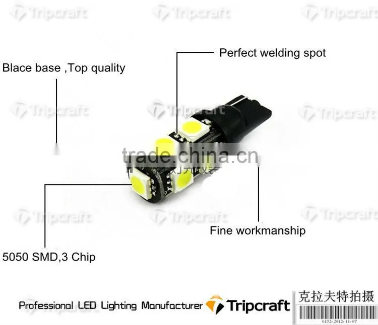 T10 194 168 W5W 5050 9 SMD 9 LED High Power LED Lights, Led Signal Bulbs Led License Plate Lamp,led light smd 5050