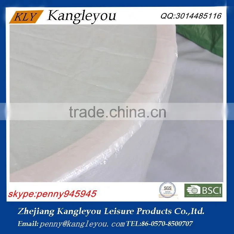 Outdoor white waterproof round table cover