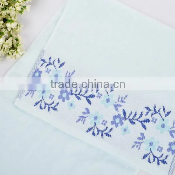 Promotional Home Textile 100%cotton Velour Pattern Towel Home Towel