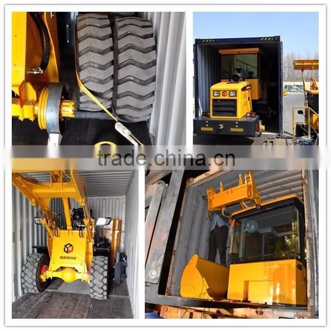 Made in China Earthmoving Mini Wheel Loader With Various Attachments