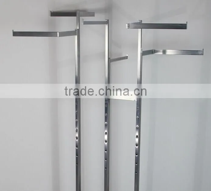 RH-YJ04 cloth display racks 900*610*1800 Q235 chrome plated High Quality Clothes Rack Stand Display metal clothes rack