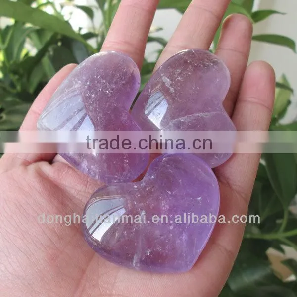 Wholesale Natural Crystal Hearts / Crystal Heart Shape Paperweight / Crystal Ornaments Wedding Favors
