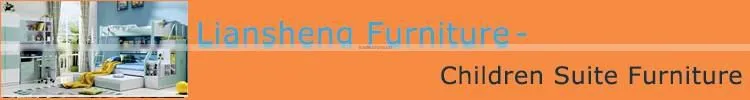 Modern Design Safe Children Furniture Suite including Bed,Desk,Wardrobe,Closet,Cabinet,Side-cabinet
