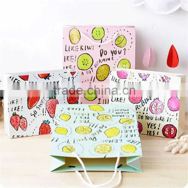 Recycled white kraft paper bag fruit packaging paper bag food packaging bag