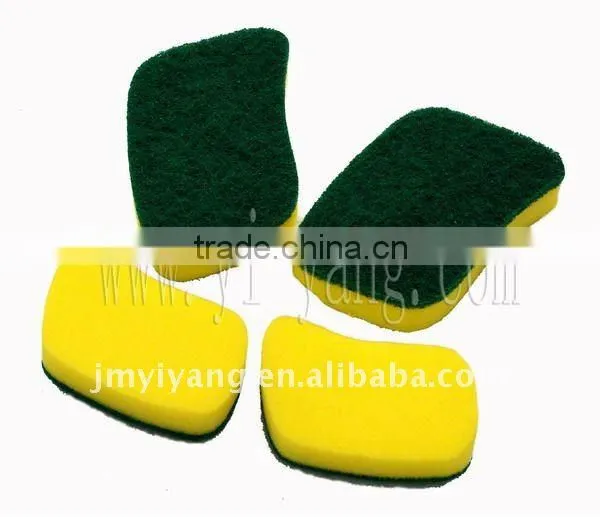 kitchen nylon cleaning sponge YS07 (heavy duty scouring pad)