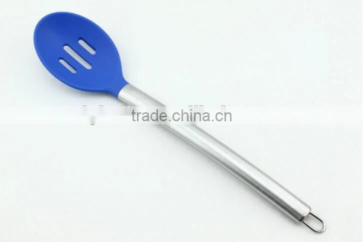 Silicone Kitchen Utensil 6 Piece Cooking Tools With Stainless Steel Handle