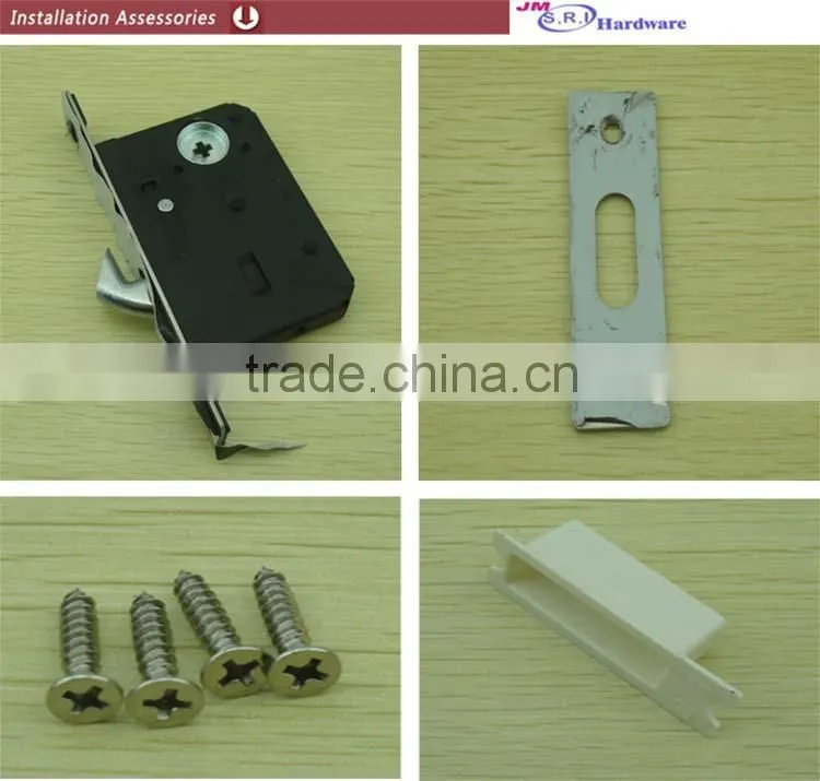 Hot sale rectangle zinc alloy sliding door lock , sliding door key lock , hidden door lock