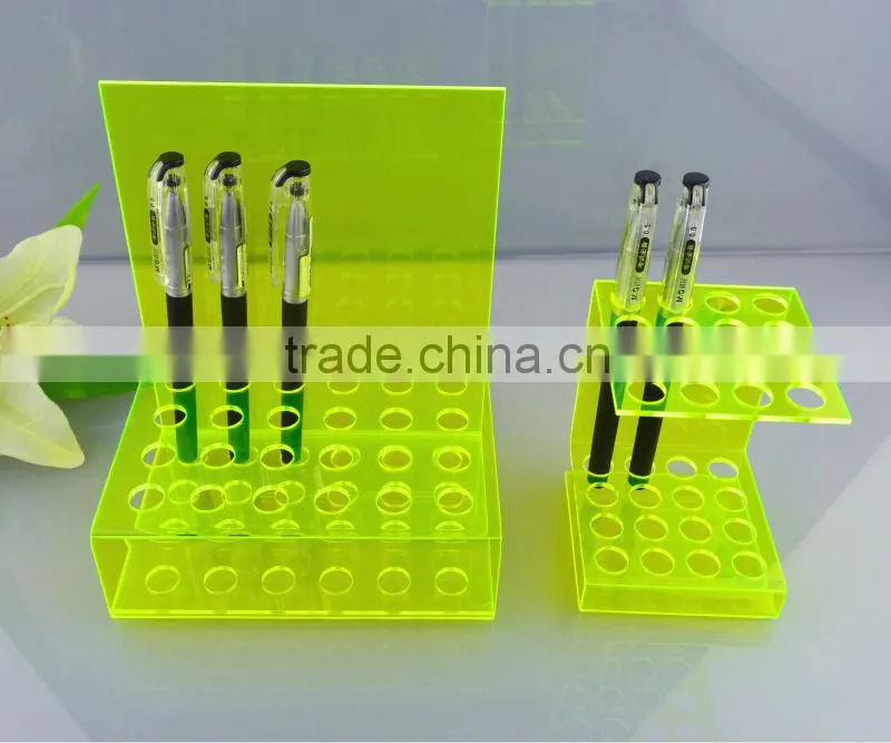 high quality new design acrylic colorful pen dispplay holder wholesale