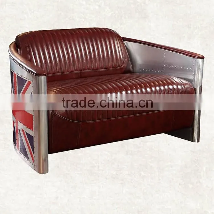 New design living room furniture home leather metal sofa cum bed