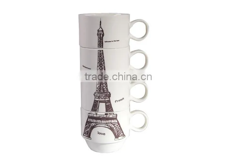 Wholesale stackable mug, stackable coffee mug