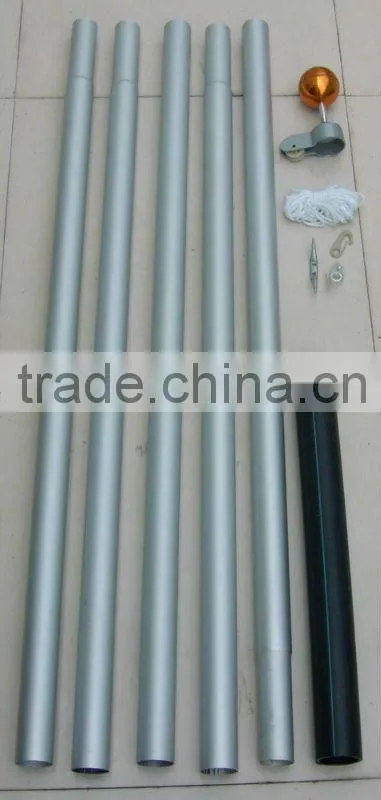 Iron power coating flagpole set