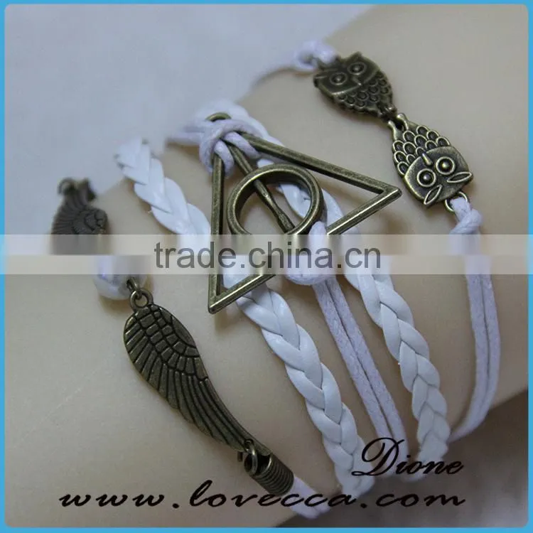 popular Can DIY leather bracelet with Love letters