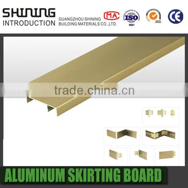 high quality cheap aluminum skirting line baseboard
