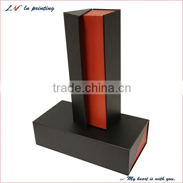 Custom wine bottle holder corrugated box, Wine bottle shape box, Wine glass boxes cardboard for wine sale