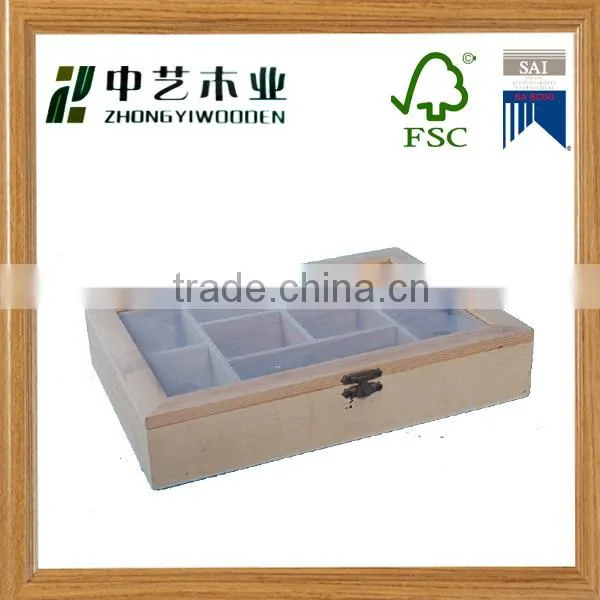 hot selling FSC&SA8000 Handmade wooden walnut colour boxes for wholesale
