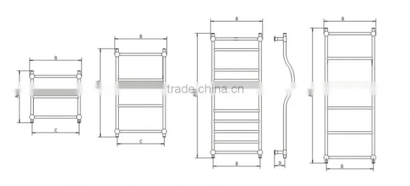 Traditional contemporary towel radiators HB-53Series