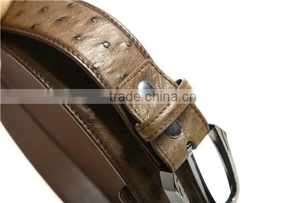 2013 Fashion Belt Genuine Leather Men Belts Luxury Ostrich Skin Belt