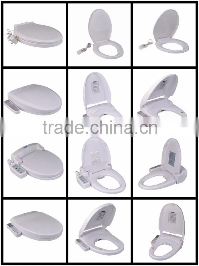 Plastic electronic bidets family intelligent sensor toilet seats