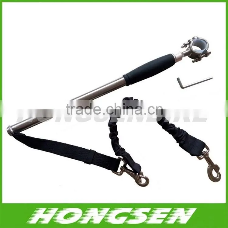made in china strainless steel handle retractable dog leashes