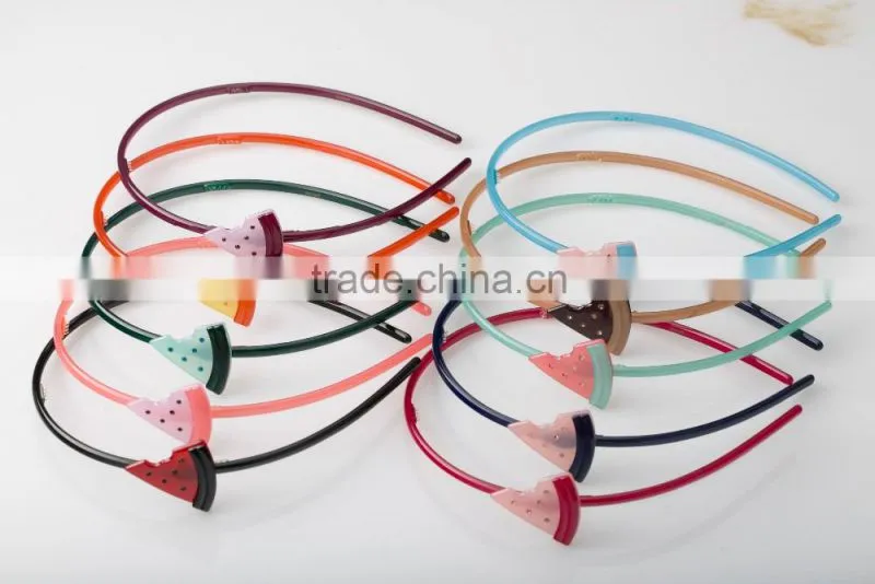 Little girls rhinestone hair accessories stylish cartoon shape hair band cute watermelon headband