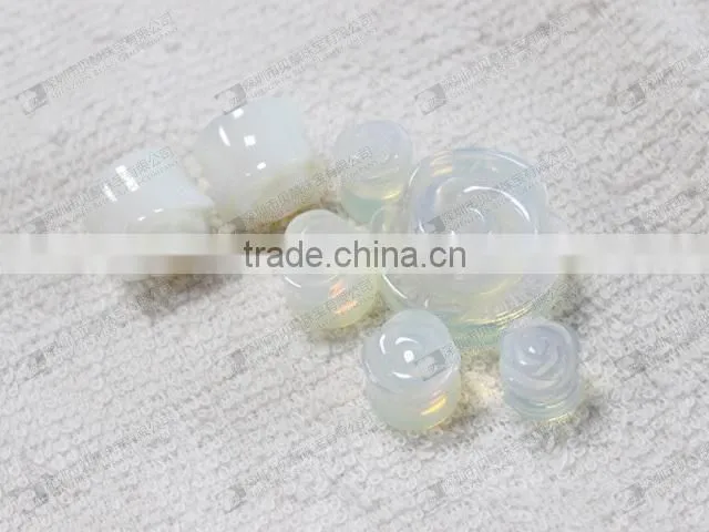 Natural semi precious stone ear plugs