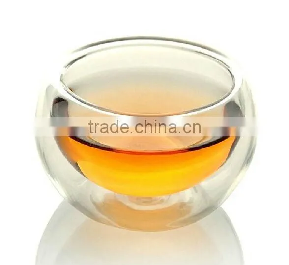 Double Wall Borosilicate Glass 50ml tea shot glass cup