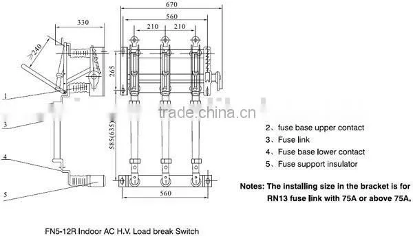 FN5-12 Series High Vacuum Indoor Load Break Switch