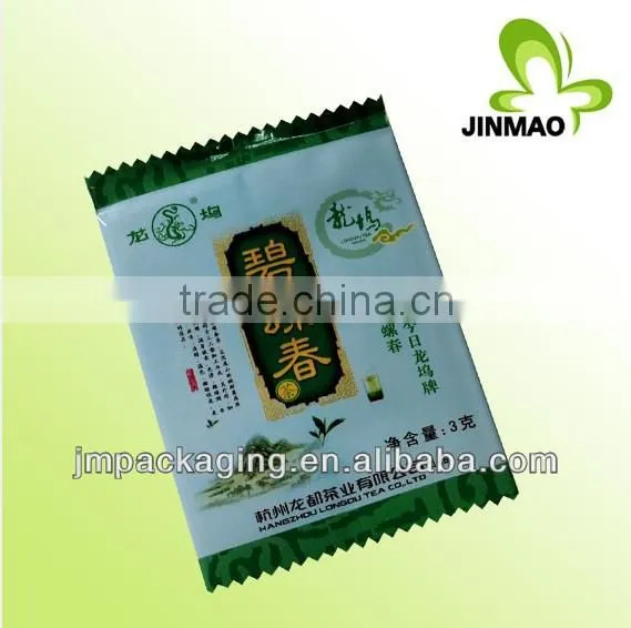 Laminated oolong tea four side sealed bag