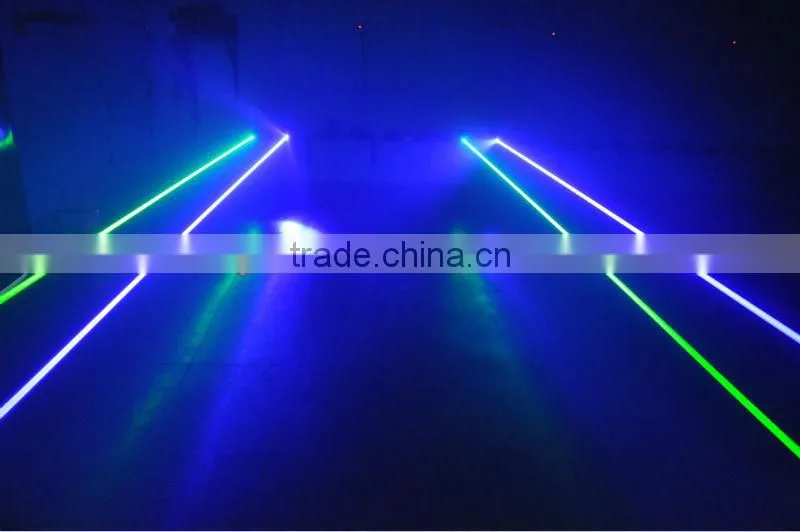 Green & Blue 8 lens stage laser DJ lighting show system for sale
