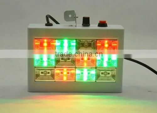 12pcs*1W R/G/B/RGB Plastic housing LED disco party Strobe Light