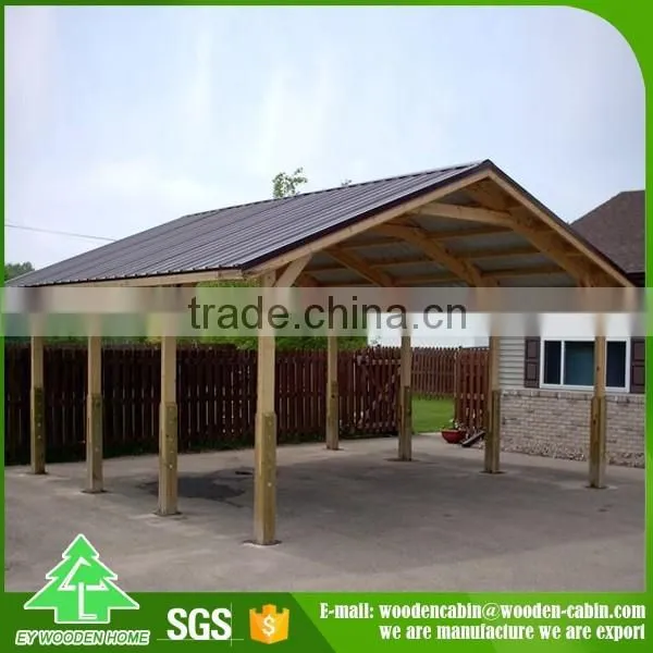 Cheap price prefab wooden carport/2 car wooden carport for sale