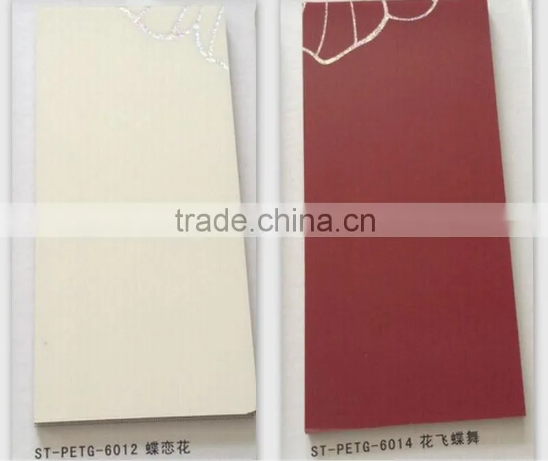 No color variation PET MDF Board for kitchen cabinet doors ,wardrobe